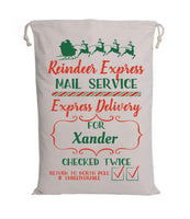 Reindeer Express Custom Santa Sack