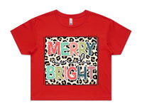 Merry & Bright AS Colour Women’s Crop Tee