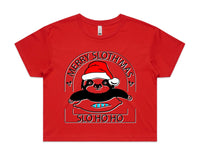 Merry Slothmas AS Colour Women’s Crop Tee