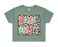 Merry & Bright AS Colour Women’s Crop Tee