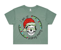 So Freaking Merry AS Colour Women’s Crop Tee