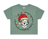 So Freaking Merry AS Colour Women’s Crop Tee