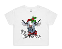 Mooey Christmas AS Colour Women’s Crop Tee