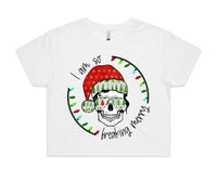 So Freaking Merry AS Colour Women’s Crop Tee