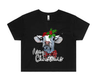 Mooey Christmas AS Colour Women’s Crop Tee