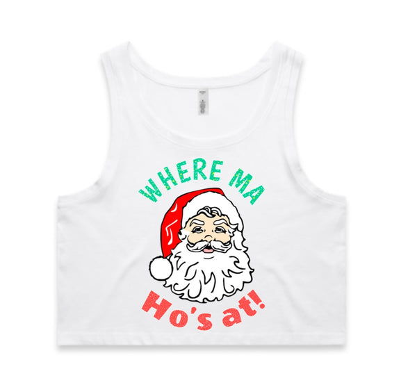 Where Ma Ho’s At AS Colour Women’s Crop Singlet