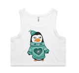 Ugly Sweater Crew Penguin AS Colour Women’s Crop Singlet