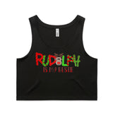 Rudolph Is My Bestie AS Colour Women’s Crop Singlet