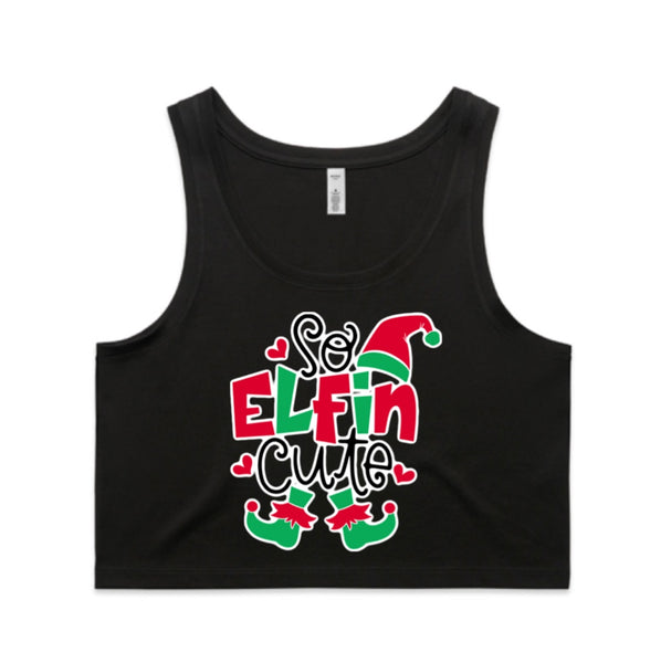 So Elfin’ Cute AS Colour Women’s Crop Singlet