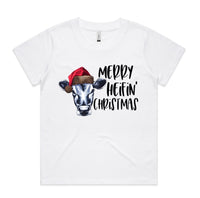 Merry Heifin’ Christmas AS Colour Women’s Cube Tee