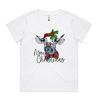 Mooey Christmas Heifer AS Colour Women’s Cube Tee