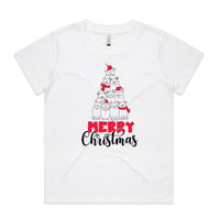 Merry Christmas Cats AS Colour Women’s Cube Tee