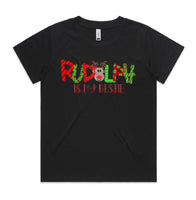 Rudolph Is My Bestie AS Colour Women’s Cube Tee