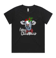 Mooey Christmas Heifer AS Colour Women’s Cube Tee