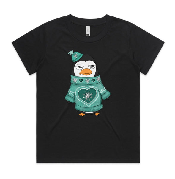 Ugly Sweater Crew Penguin AS Colour Women’s Cube Tee