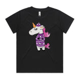 Ugly Sweater Crew Unicorn AS Colour Women’s Cube Tee