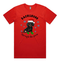 Dachshund Through The Snow  AS Colour Plus Size Staple Tee