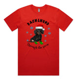 Dachshund Through The Snow  AS Colour Staple Tee