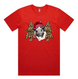 Christmas Heifer with Cheetah Trees AS Colour Plus Size Staple Tee