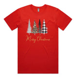 Merry Christmas Styled Trees AS Colour Staple Tee