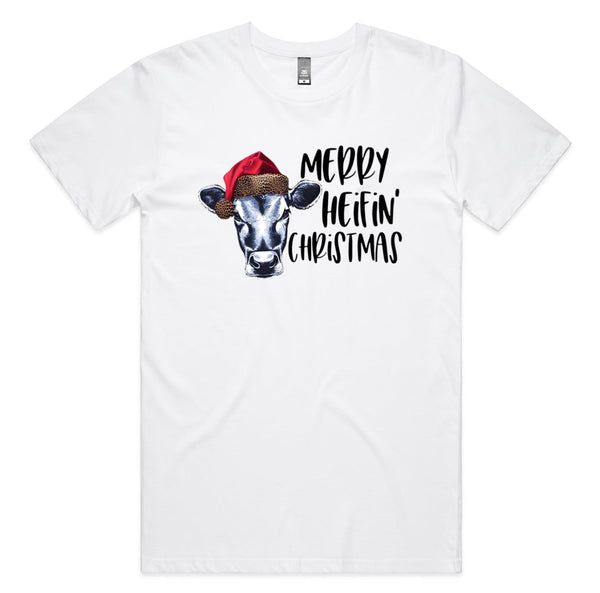 Merry Heifin’ Christmas AS Colour Plus Size Staple Tee