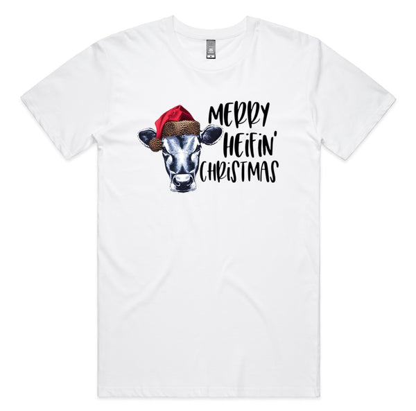Merry Heifin’ Christmas AS Colour Staple Tee