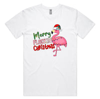 Merry Flockin’ Christmas Flamingo AS Colour Plus Size Staple Tee