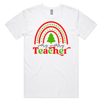 Very Merry Teacher AS Colour Plus Size Staple Tee