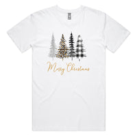 Merry Christmas Styled Trees AS Colour Staple Tee