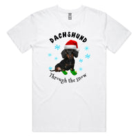 Dachshund Through The Snow  AS Colour Plus Size Staple Tee