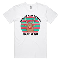 Reindeer Make Me Happy AS Colour Staple Tee