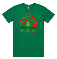 Very Merry Teacher AS Colour Staple Tee