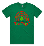 Very Merry Teacher AS Colour Staple Tee