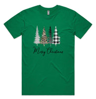 Merry Christmas Styled Trees AS Colour Staple Tee