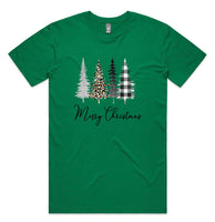 Merry Christmas Styled Trees AS Colour Plus Size Staple Tee