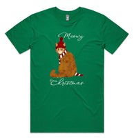 Merry Christmas Cat AS Colour Staple Tee