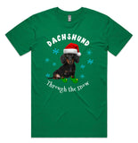 Dachshund Through The Snow  AS Colour Plus Size Staple Tee