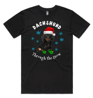 Dachshund Through The Snow  AS Colour Staple Tee