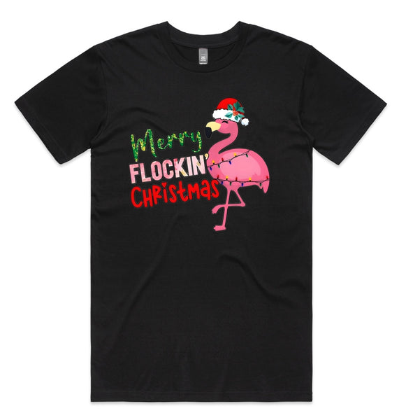 Merry Flockin’ Christmas Flamingo AS Colour Staple Tee