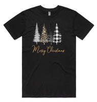 Merry Christmas Styled Trees AS Colour Staple Tee