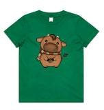 Baby Bull with present AS Colour Kids Staple Tee