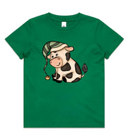 Baby Jersey Christmas Cow AS Colour Kids Staple Tee