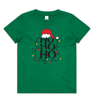 Ho Ho Ho Christmas Lights AS Colour Kids Staple Tee