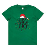 Ho Ho Ho Christmas Lights AS Colour Youth Staple Tee