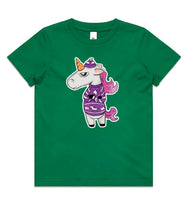 Ugly Sweater Crew Unicorn AS Colour Kids Staple Tee