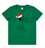 Stick Figure Farting Santa AS Colour Youth Staple Tee