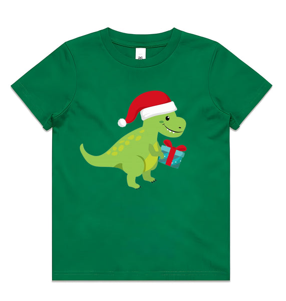 Green Dinosaur AS Colour Kids Staple Tee