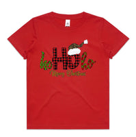 Ho Ho Ho Merry Christmas AS Colour Kids Staple Tee