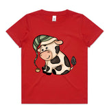 Baby Jersey Christmas Cow AS Colour Kids Staple Tee