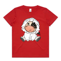 Baby Jersey Cow in Snowsuit AS Colour Kids Staple Tee